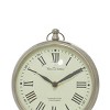 Stainless Steel Clock with Ring Top Silver - Olivia & May - 3 of 4