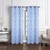 RT Designer Collection Ellis Jacquard 2 Pack Luxurious Modern Design Curtain Panel Pair 36" x 84" Wedgwood - 2 of 4