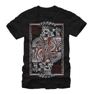 Men's Lost Gods Skeleton King of Hearts T-Shirt - 1 of 4