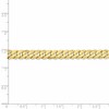 Black Bow Jewelry 6.1mm 10k Yellow Gold Flat Beveled Curb Chain Bracelet - 4 of 4