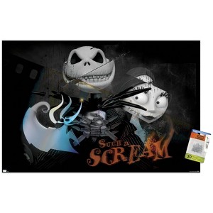 Trends International The Nightmare Before Christmas - Distorted Scream Unframed Wall Poster Prints - 1 of 4