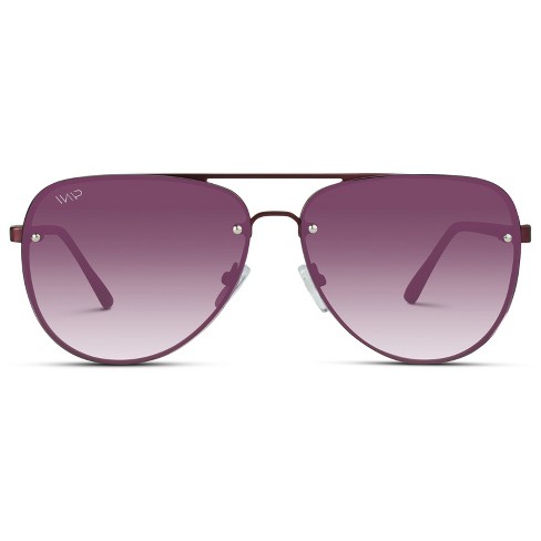 Sunglasses For Women Oversized Burgundy Lens