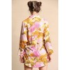Women's Floral Dolman Sleeve Button Down Top - GiGiO - 2 of 2
