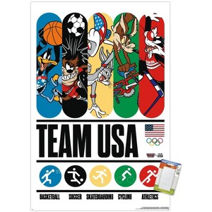 Trends International Looney Tunes x Team USA - Bars Unframed Wall Poster Prints - 1 of 4