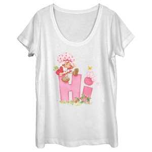 Women's Strawberry Shortcake Hi Friends Scoop Neck - 1 of 4