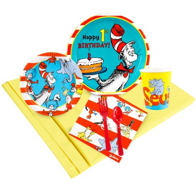 Birthday Express Dr Seuss 1st Birthday Party Pack (8)