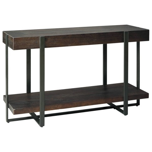 Drewing Sofa Console Table Dark Brown Signature Design By Ashley Target