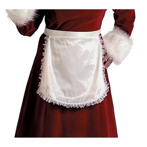 Halco Womens Mrs Claus Apron - One Size Fits Most  - White - 1 of 1