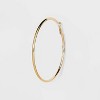 Tubular Hoop Earrings - A New Day™ Gold: Leverback Closure, Steel Nickel-Free Metal, 3.1" Diameter, Lightweight Design - 3 of 3