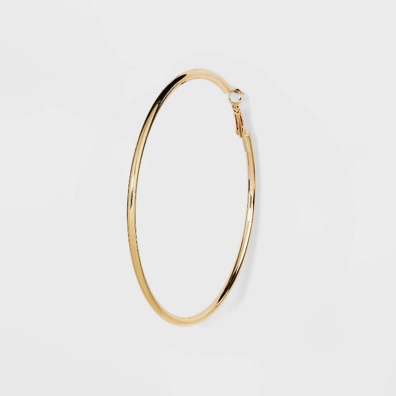 Tubular Hoop Earrings - A New Day&#8482; Gold, 4 of 5