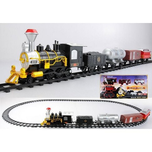 Northlight 17-piece Battery Operated Lighted & Animated Toy Train Set ...