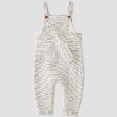 Little Planet by Carter’s Organic Baby Overalls - Gray Newborn