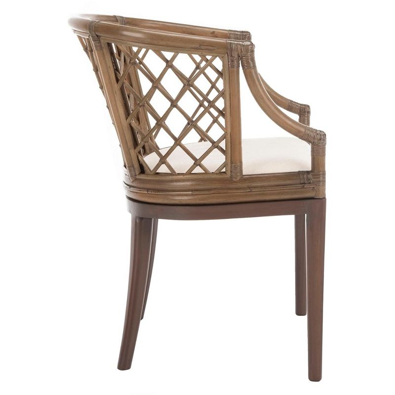 Carlotta Arm Chair - Greige/White - Safavieh., 4 of 8