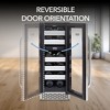 Whynter BWR-171DS Elite 17 Bottle Seamless Stainless Steel Door Dual Zone Built-in Wine Refrigerator - 2 of 4