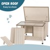 GustoWave Spacious Fir Wood Dog House with Open Roof and Terrace - Ideal for Small to Medium Dogs - Weatherproof, Sturdy Construction - 3 of 4