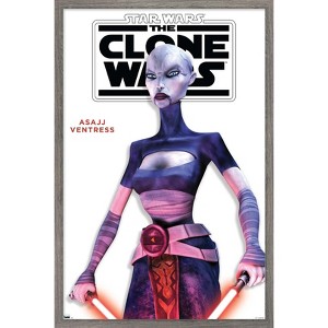 Trends International Star Wars: The Clone Wars - Asajj Ventress Feature Series Framed Wall Poster Prints - 1 of 4
