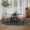 Washable Modern Braided Printed Rug Non Slip Low Pile Rug Soft Solid Throw Floor Cover Foldable Indoor Carpet for Living Room Bedroom Playroom Nursery - 4 of 4