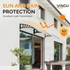 Window Awning Door Canopy Exterior, 40" x 40" Awnings for Doors Polycarbonate Cover Patio Door Awning Rain Snow Sunlight - 3 of 4