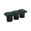 Meridian Furniture,Pavilion Boucle Fabric Bench - 4 of 4