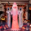 Costway 8FT Halloween Inflatable Ghost Blow-up Haunting Ghost Bride with Flame LED Light - 2 of 4