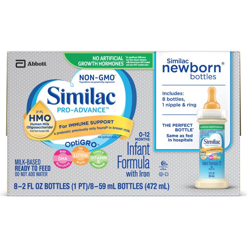 Similac Pro-Advance Non-GMO Infant Formula with Iron - 16 fl oz Total, 1 of 9
