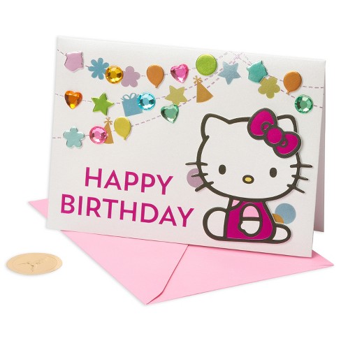 Papyrus Hello Kitty Confetti Birthday Card