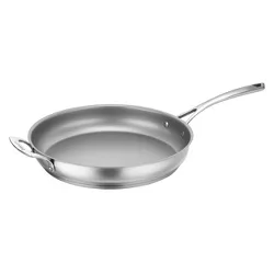 Cuisinart Forever 12" Non-Stick Stainless Steel Skillet with Helper Handle- 9522-30HNS