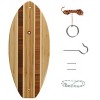 Pacific Shore Games Striped Wooden Hook and Ring Game - Outdoor Games for Adults and Family, Ultimate Ring Toss Game - 3 of 4