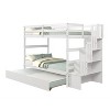 Whisen Twin over Twin Bunk Beds With Twin Trundle and Stairway Storage Function - 4 of 4