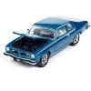 1974 Pontiac GTO Regatta Blue Metallic with White Interior "Muscle Cars USA" Series 1/64 Diecast Model Car by Johnny Lightning - 3 of 4
