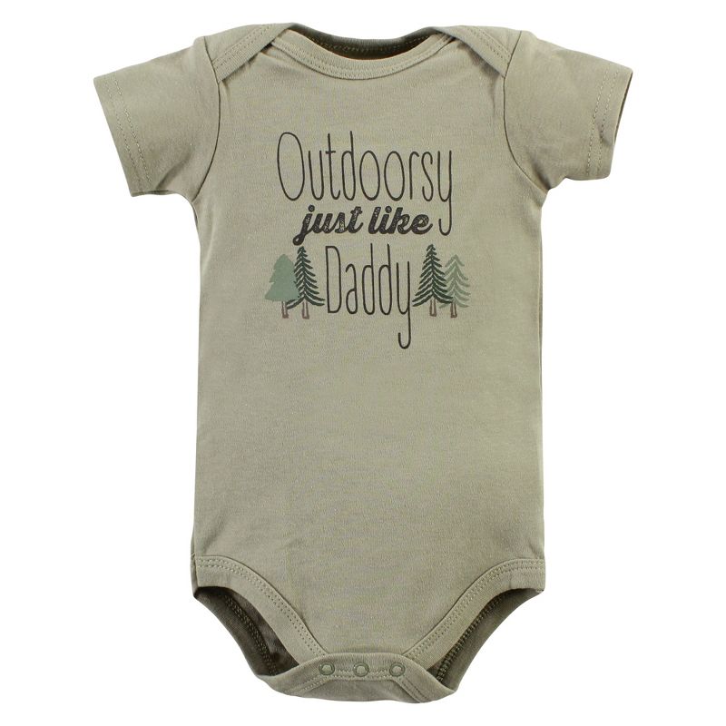 Hudson Baby Infant Boy Cotton Bodysuits, Daddys Explorer, 5 of 6