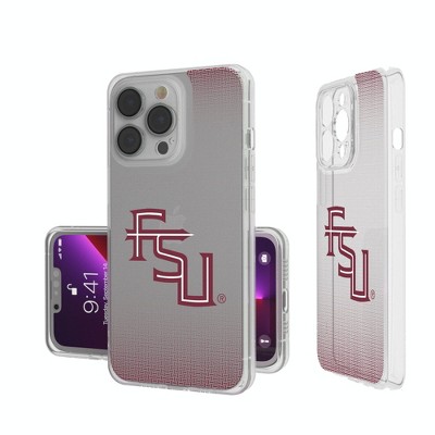 Keyscaper NCAA Linen Clear Cell Phone Case for iPhone 14 Pro Max