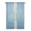 Kate Aurora Basic 2 Pack Sheer Voile Home Window Curtains - 2 of 2