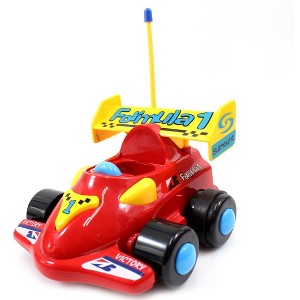 4" Cartoon RC Formula Race Car Remote Control Toy For Toddlers (Red) - 1 of 4