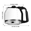 Racxily 12 Cup Glass Replacement Carafe - 3 of 4