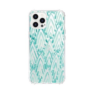 OTM Essentials Apple iPhone 13 Pro Max Tough Edge Feathers & Arrows Clear Case - Arrowhead Turquoise: TPU Flexible Design - 1 of 2