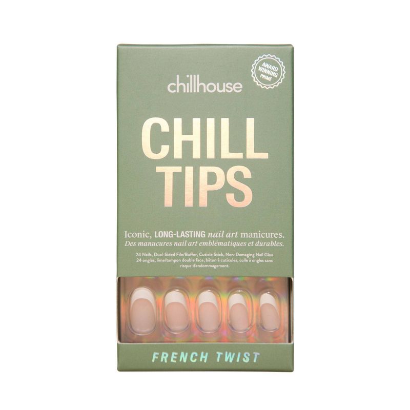 Chillhouse Chill Tips Nail Art Press On Fake Nails - French Twist - 24ct, 1 of 7