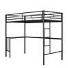 NicBex Twin Over Full Metal Bunk Bed with Desk,Ladder&Full Length Guardrails,Space-Saving Bunkbeds for Teens&Adults,250/350lbs Max - 4 of 4