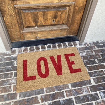 Home With The Heart Typography Doormat 1'6x2'6 - Room Essentials™ : Target