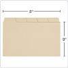 Oxford Index Card Dividers 3" x 5" Manila 100/Pack (40352) - 3 of 4