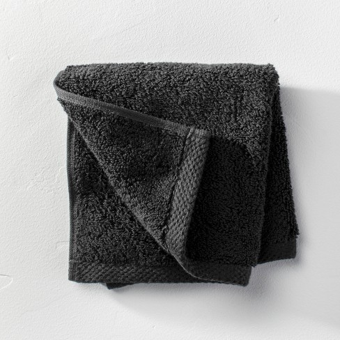  Black - Bath Washcloths / Bathroom Towels: Home & Kitchen