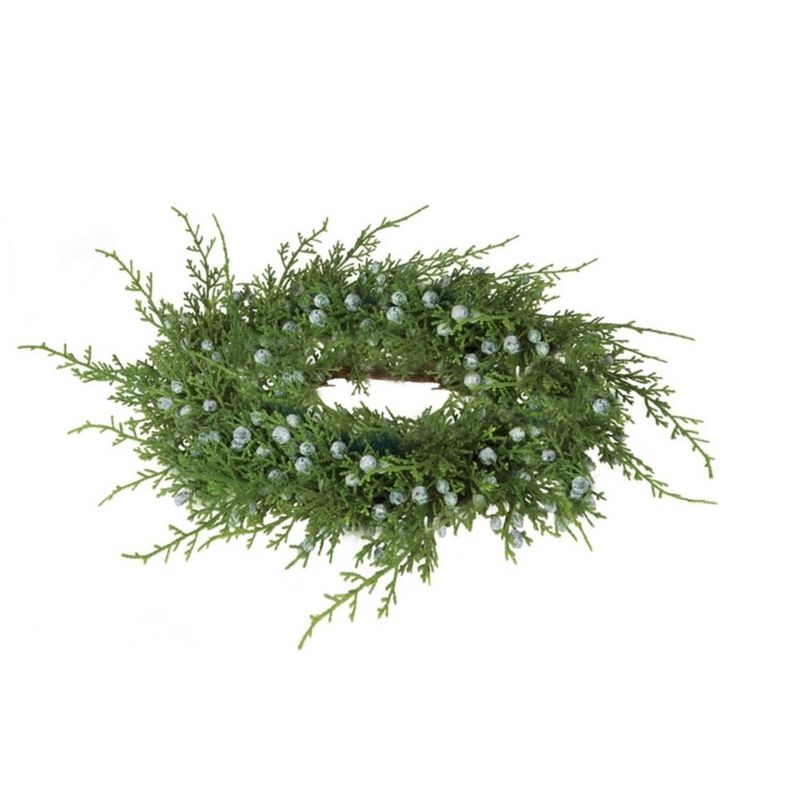 Sullivans Artificial Juniper Pine Wreath 11"H Green, 1 of 3