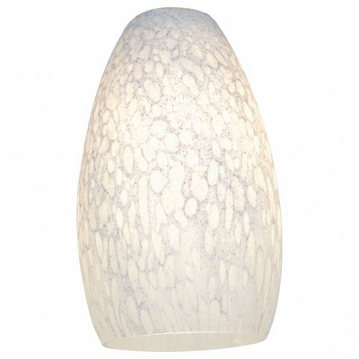 Access Lighting Inari Silk 1 - Light Pendant in  White Stone