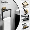 Towel Holder Bathroom Towel Ring, Hand Towel Bar, Stainless Steel Towel Rack Wall Mounted, Square Towel Hanger for Kitchen Lavatory - 3 of 4