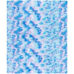 Rainbow Shag RBO100 Flatweave-Power Loomed Skid-Resistant Indoor Rugs - Safavieh - 1 of 4