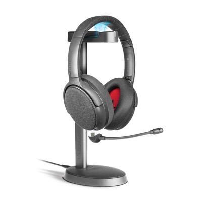 Onanoff Fokus+ Hybrid ANC Bluetooth Headphones, Wireless Charging Stand, Removable Boom Mic