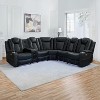 Home Imports Emporium Deluxe Theater-Style Motion Sofa with Adjustable Headrest - 3 of 4