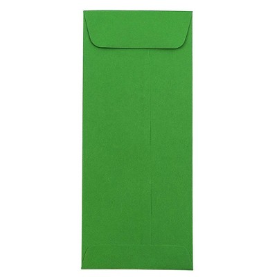 JAM Paper #10 Policy Business Colored Envelopes 4.125 x 9.5 Green Recycled 15884