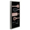 Stupell Industries Let's Eat with Kitchen Utensils Floating Frame Canvas Art, Gray, 15" x 31" - 2 of 4
