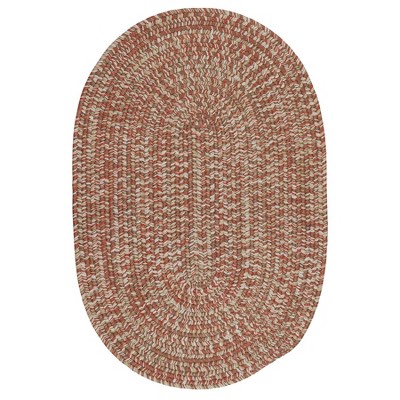 Colonial Mills Carrington Tweed - Terracotta 5x7 Oval Rug Indoor/Outdoor 100% Polypropylene